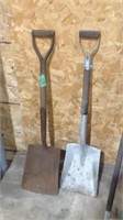 2 Square shovels