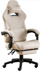 NIONIK, GAMING CHAIR WITH FOOT REST AND LUMBAR