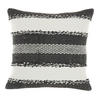 Nourison Outdoor Pillows Woven Stripes   Dots