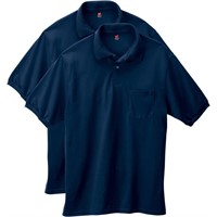 Hanes Men's Short-Sleeve Jersey Pocket Polo (Pack