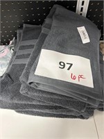 Grey towel set  6 pc