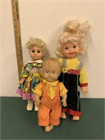 VINTAGE HARD PLASTIC/VINYL DOLL LOT AS FOUND