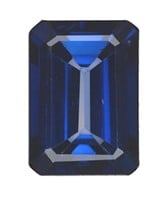 GIA Step Cut 9.56 Carat Diffused Sapphire