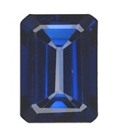 GIA Step Cut 9.56 Carat Diffused Sapphire