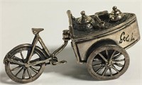 800 Silver/ Sterling Silver  Miniature Gelati Cart