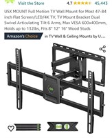 USX MOUNT Full Motion TV Wall Mount for Most