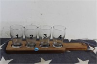 Taste Test Sample Glasses w/ Serving Base