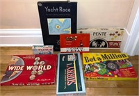 Vintage board game lot 1950's-80's