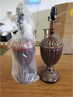 Pair of Bronze Table Lamps, 20"