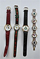 (4) CHRISTMAS WATCHES