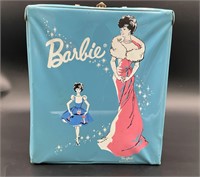 1962 Barbie Doll Clothes Mattel Blue Carrying Case