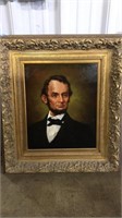 ORNATE GOLD GILT FRAMED ABRAHAM LINCOLN PORTRAIT