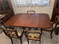 Dining room Table and chairs 63” long