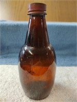 1970 Carling Black Label Beer Glass Bottle - 7"