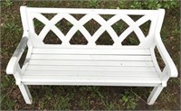 Outdoor Solid Aluminum And Plastic Bench