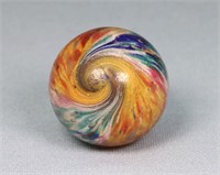1.6" Paneled Onion Skin End-of-Day Glass Marble