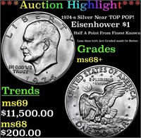 ***Auction Highlight*** 1974-s Silver Eisenhower D