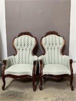 Victorian Tufted Chairs