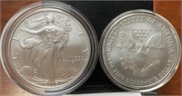 Two 2006 American Silver Eagle (UNC)
