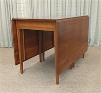 Cherry Eight Leg Drop Leaf Table