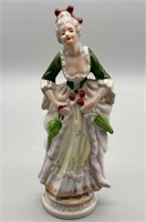 Occupied Japan Porcelain Colonial Lady Figure, 1/2