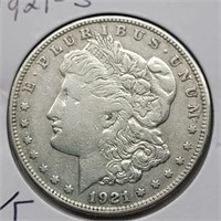 1921 S MORGAN SILVER DOLLAR