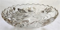 Cambridge Caprice Footed Bowl w/ Overlay