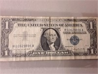 1957 SILVER CERTIFICATE DOLLAR BILL