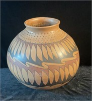 Vintage Paint Decorated Southwest Pottery Vessel