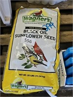 25lbs black oil sunflower seeds