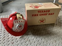 Texaco Fire Chief Hat w/ Box.