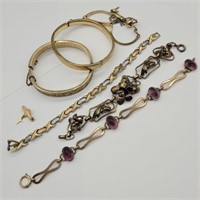 GOLD OVERLAY & GOLD FILLED JEWELRY BRACELETS