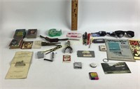 Zippo Lighter, Cigar Box, Forge Pliers, Railroad