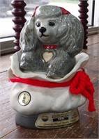 Vintage Beam Whiskey Decanter Gray Poodle