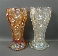 Two LE Smith Ohio Star Nortec Vases