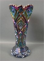 Imperial IG Elec. Purple Nucut Hobstar Vase