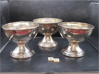 3 SILVER PLATED WALDROF ASTORIA BOWL