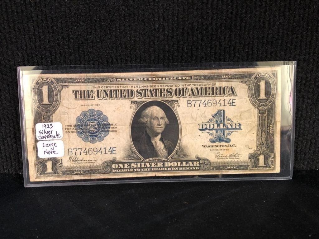 1923 $1 Silver Certificate "Horse Blanket"