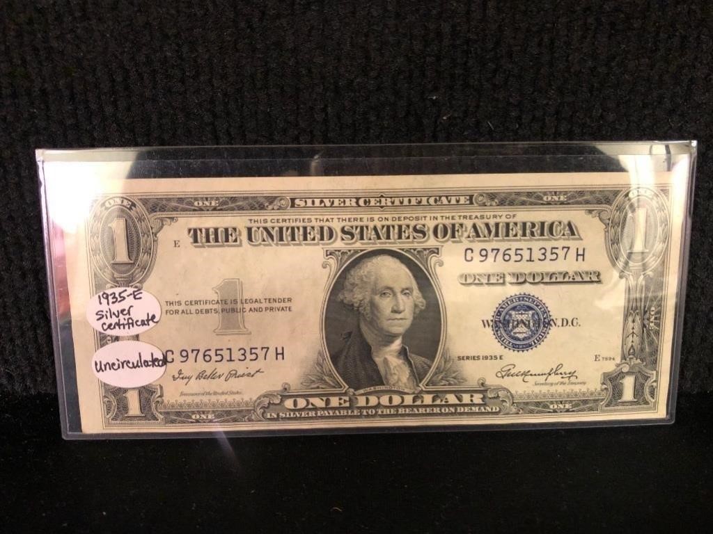 1935E $1 Silver Certificate