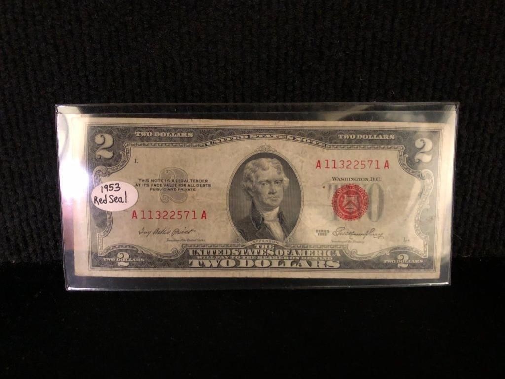 1953 $2 Red Seal Note