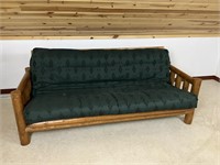 Nice pine log sleeper sofa