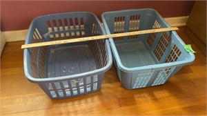 2 laundry baskets