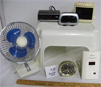 Fan, Clocks, CO2 Detector