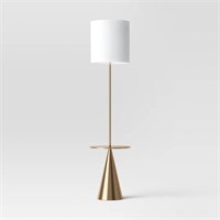 Modern Floor Lamp with Table Brass Threshold $130