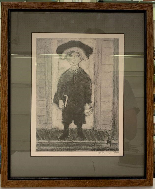 Xtian Newswanger Pencil Signed Print Of Boy