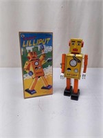 Lilliput Tin Robot Wind Up Toy - Works