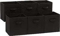 Collapsible Fabric Storage Cubes-Pack of 6