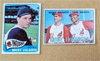 2 Rocky Colavito 1965 Topps 1967 Tribe Thumpers