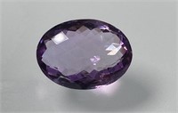 Certified 14.05 Cts Natural Amethyst