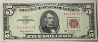 1963 Series $5 Red Seals - UNC